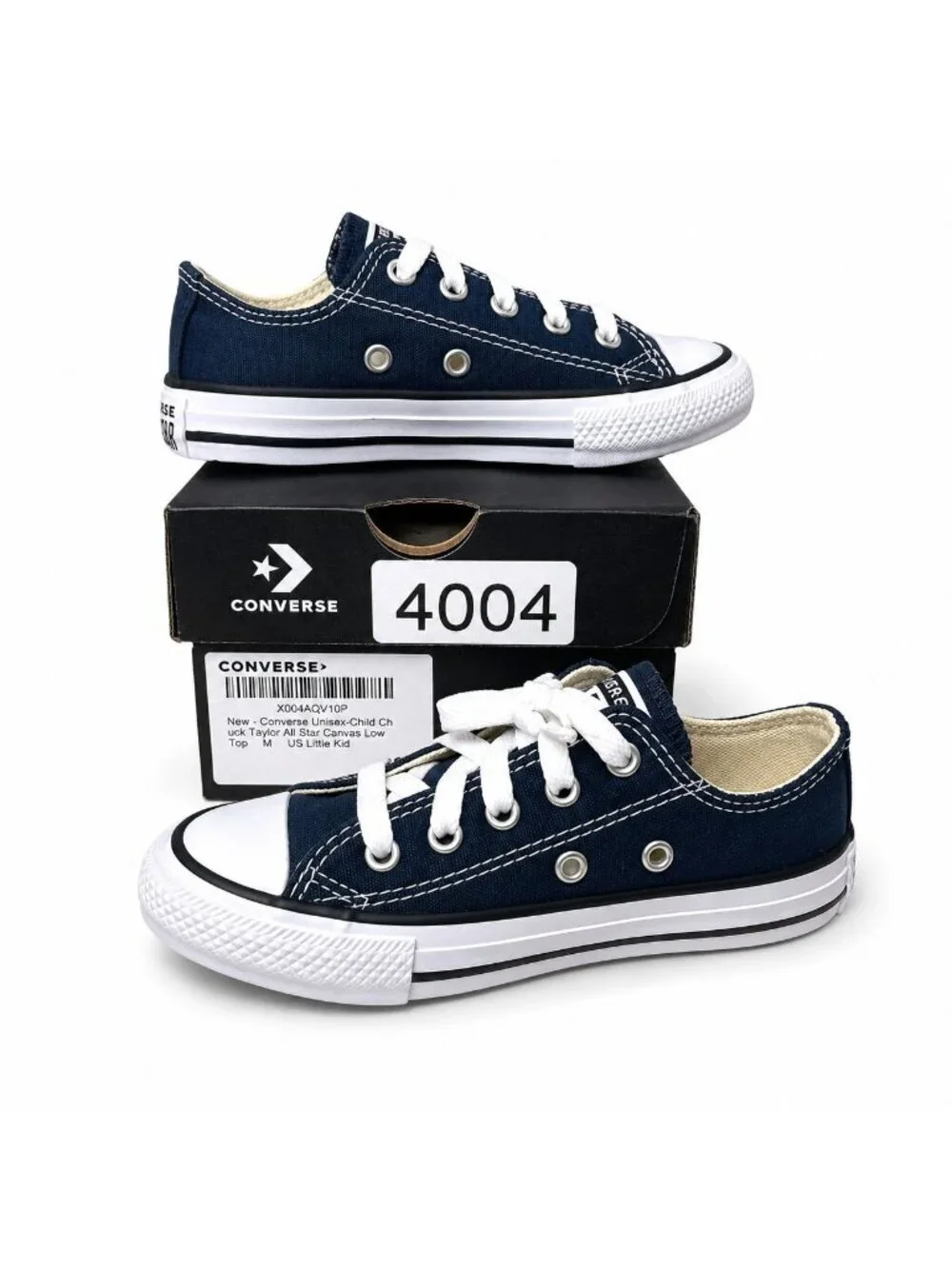 Converse Chuck Taylor All Star Navy Big Kids 3Y Low Top Sneakers X004AQV10P NIB